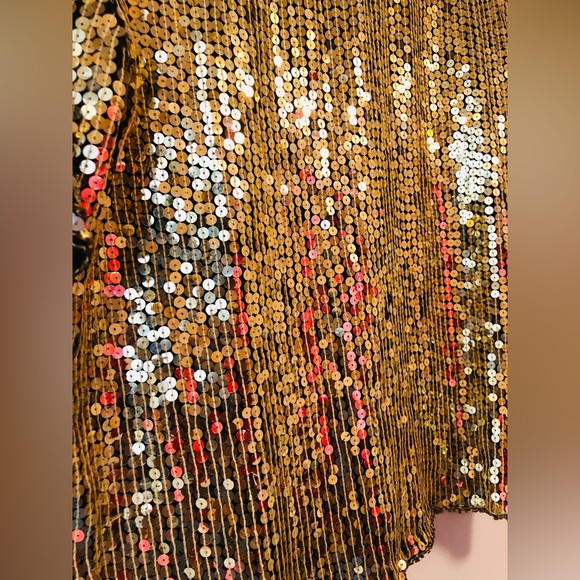 Gold Sequin hand made in India L - Picture 5 of 9